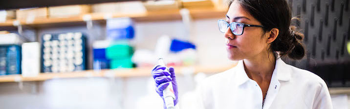 woman working in a lab